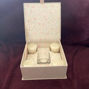 Hallmark Candle Set with Elegant Holder